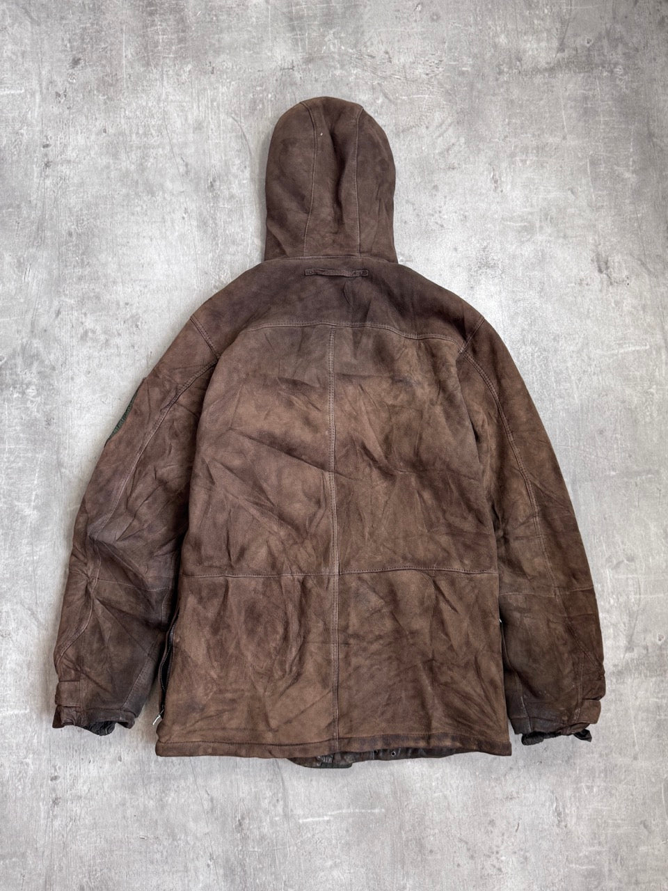 Prada Brown Suede Hooded Jacket