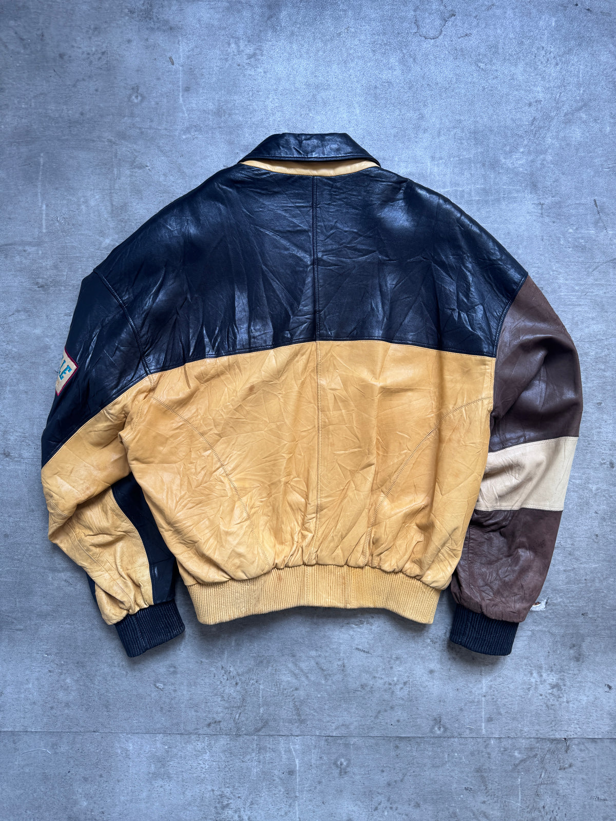 Pelle Pelle Marc Buchanan Colour Block Embroidered Varsity Jacket