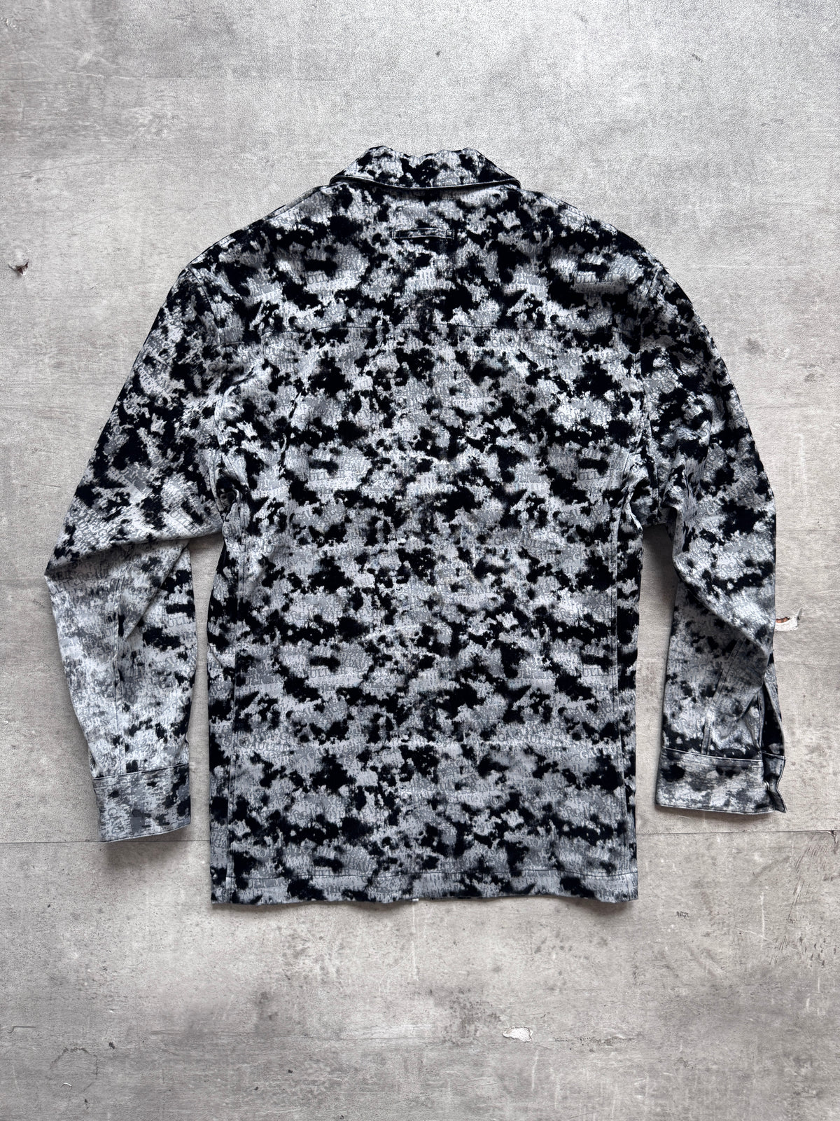 Jean-Paul Gaultier Homme Objet Monochrome Velour Full Zip Shirt
