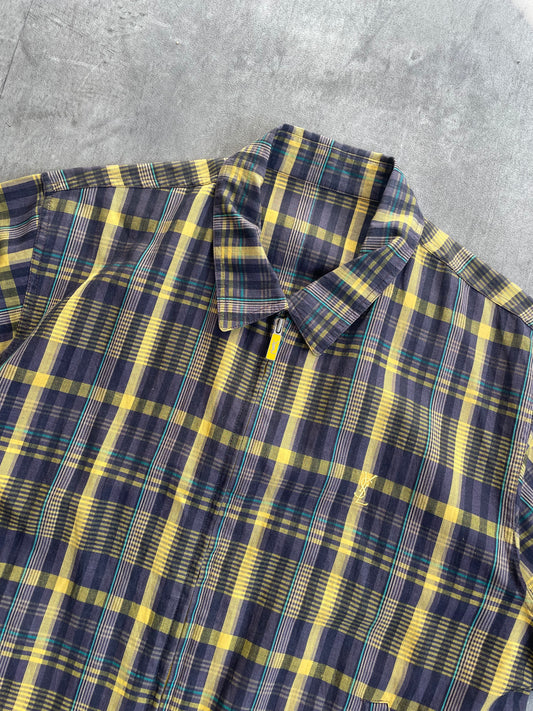 Yves Saint Laurent Plaid S/S Jacket (ID511). FA: 276