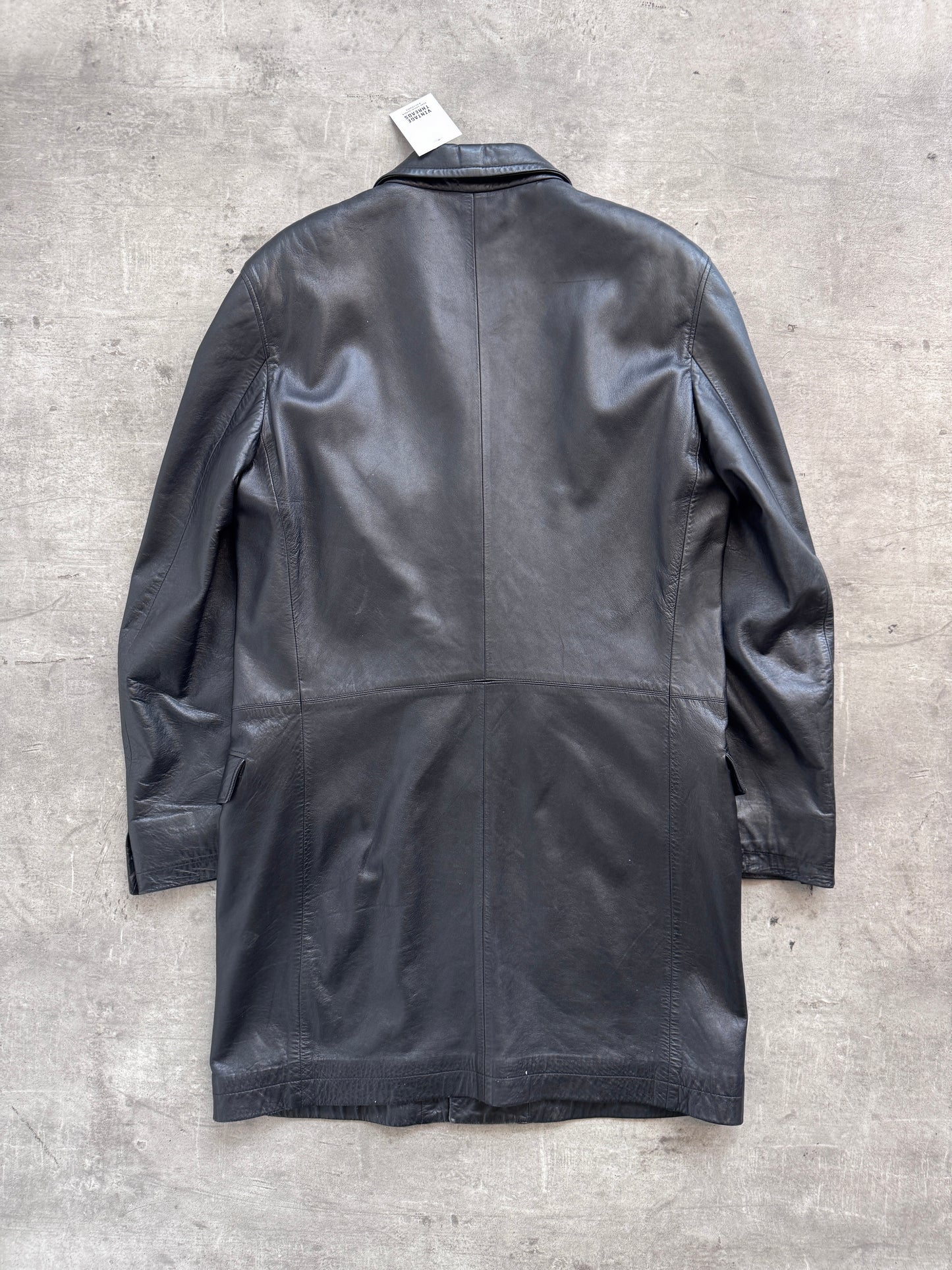 1990's Versace Jeans Couture Single Breast Leather Jacket