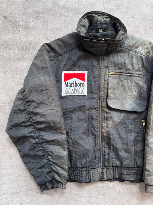 1980's Marlboro Yamaha Racing Team Sunfaded Nylon Crinkle Blouson