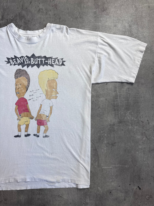 Beavus And Butthead 90s Distressed Graphic Tee