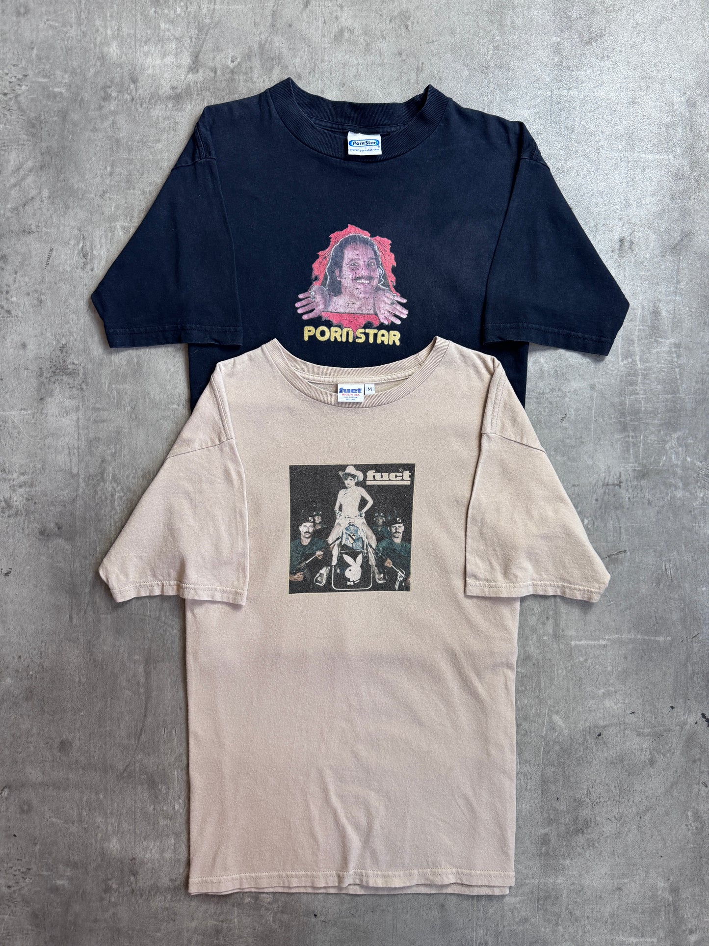 Fuct Playboy Graphic Print Taupe Tee