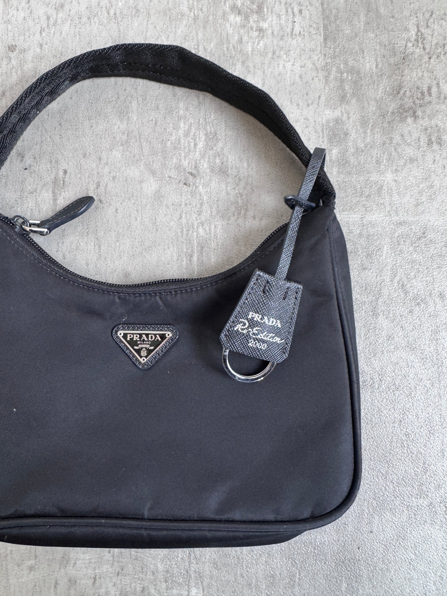 Prada Black Tessuto Shoulder Bag
