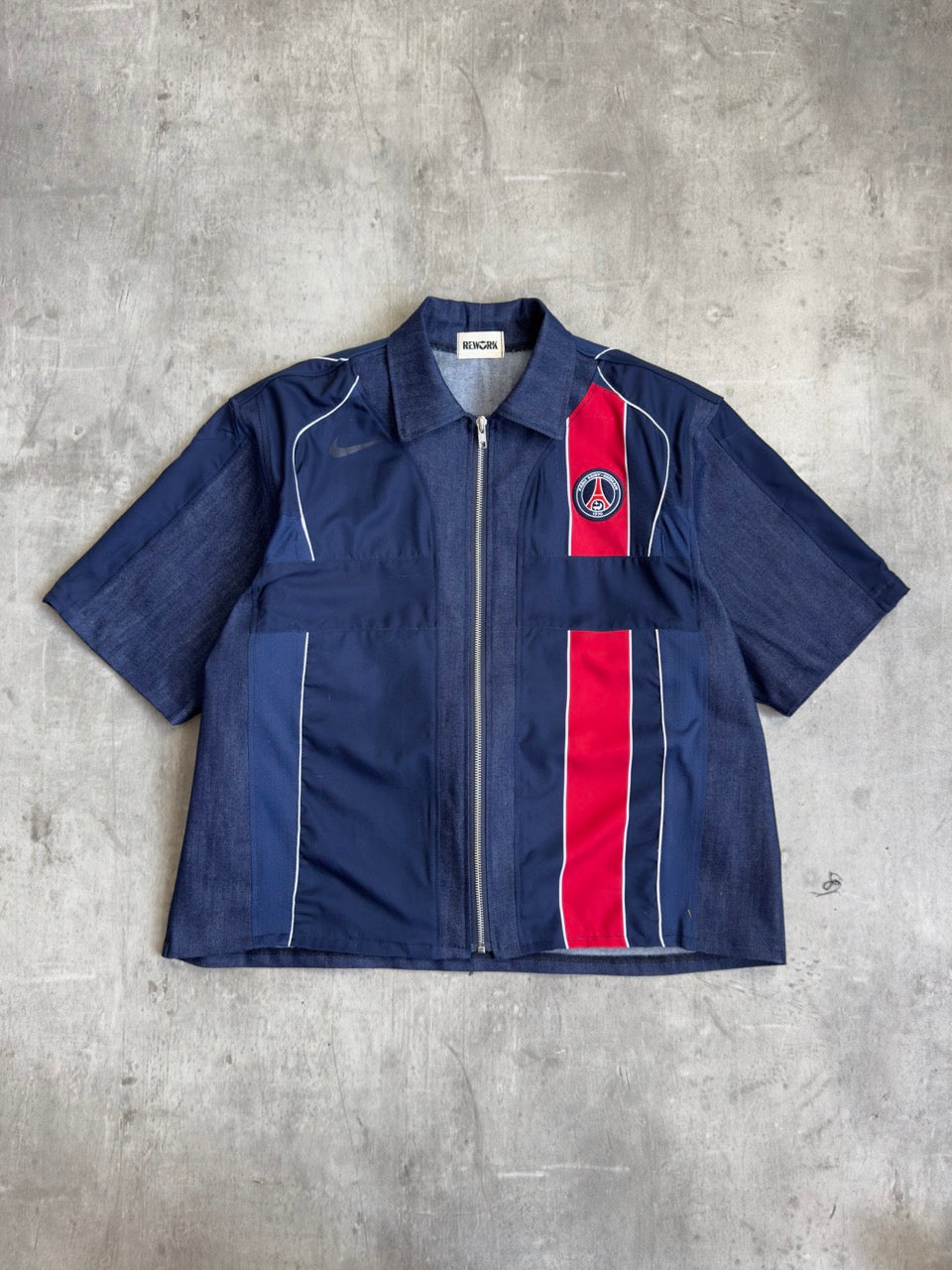 VT Rework: PSG Denim Zip Up Shirt