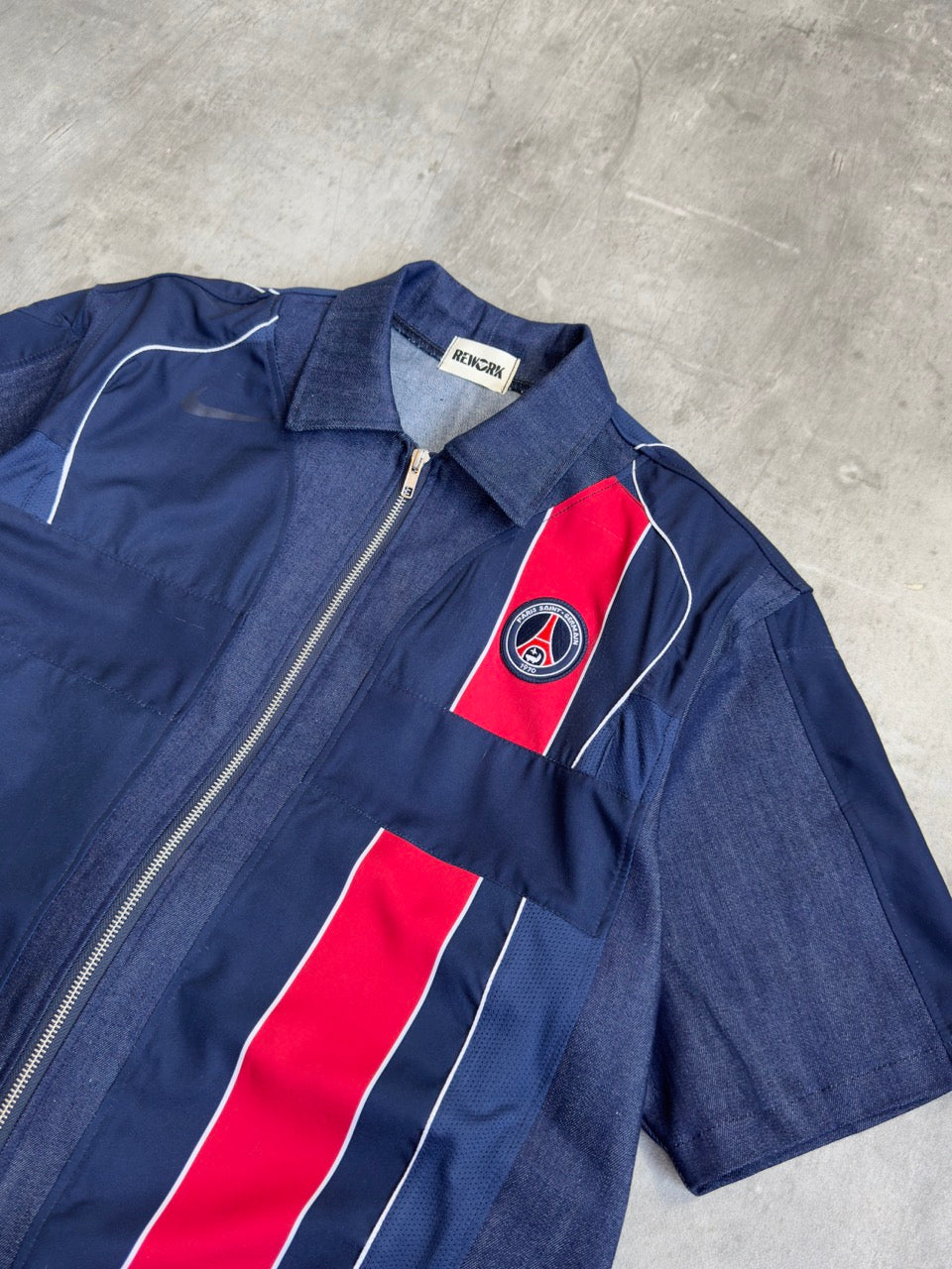 VT Rework: PSG Denim Zip Up Shirt