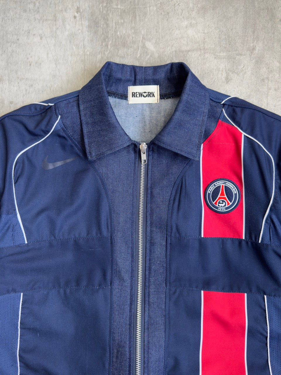 VT Rework: PSG Denim Zip Up Shirt
