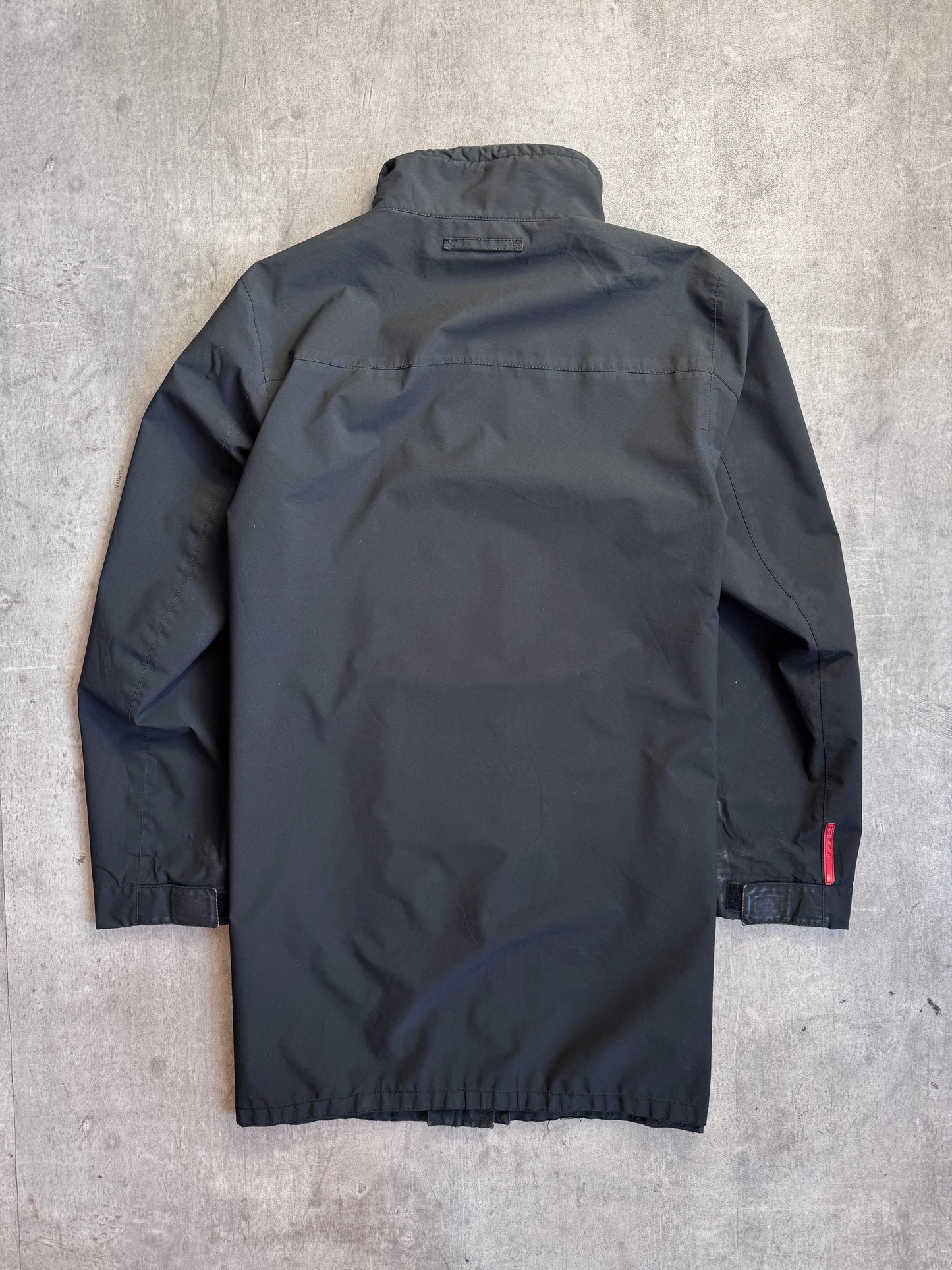 Prada Sport Black Technical Trench Jacket