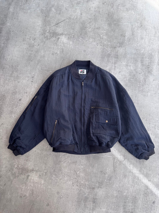 Rare 90s Issey Miyake Sport Cargo Logo Nylon Bomber