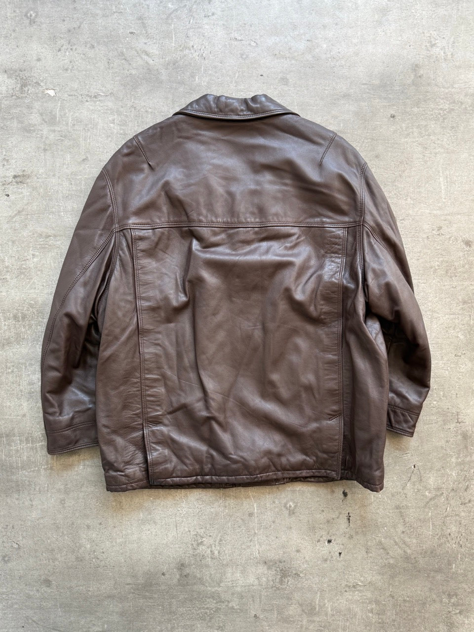 1980 Valentino Mid-length Leather Jacket