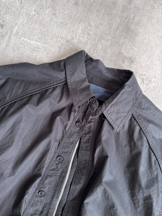 JUUN. J Layered Black Harrington Jacket
