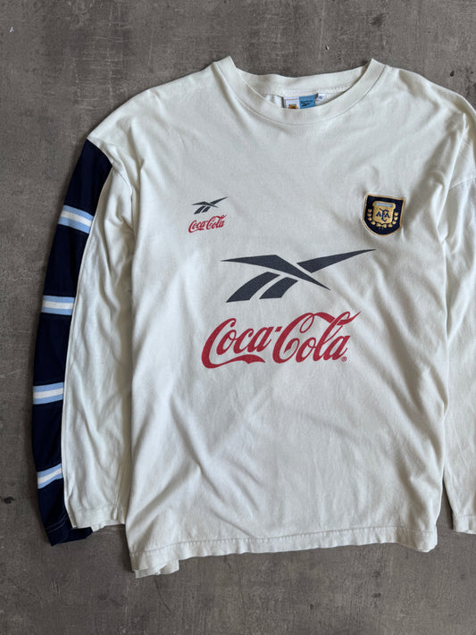 1999 Argentina x Reebok Coca Cola LS Football Tee