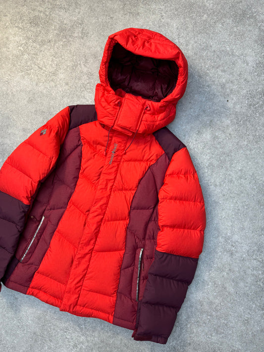 Montbell Two-tone Fitted Hooded Puffer Jacket