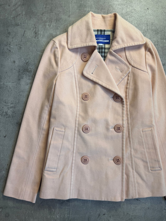 Burberry Baby Pink Wool Peacoat