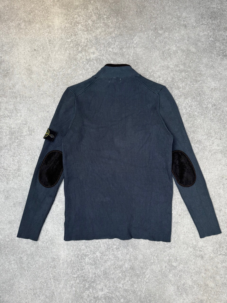 A/W 2006 Stone Island Wool Trimmed Collar Cotton Sweater