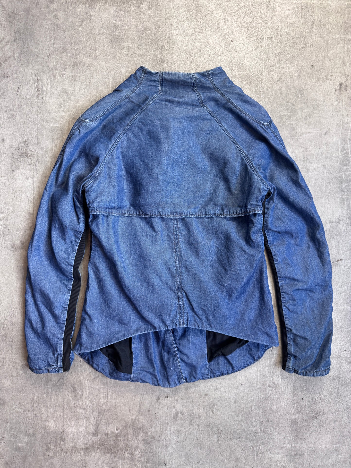 Helmut Lang Denim Anatomical Wrap Closure Jacket