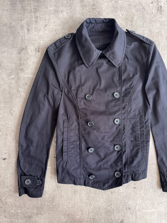 PPFM Black Double Breasted HBT Short Military Blouson