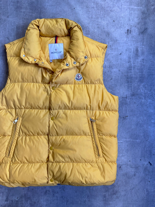 Moncler Sunshine Yellow Puffer Down Gilet