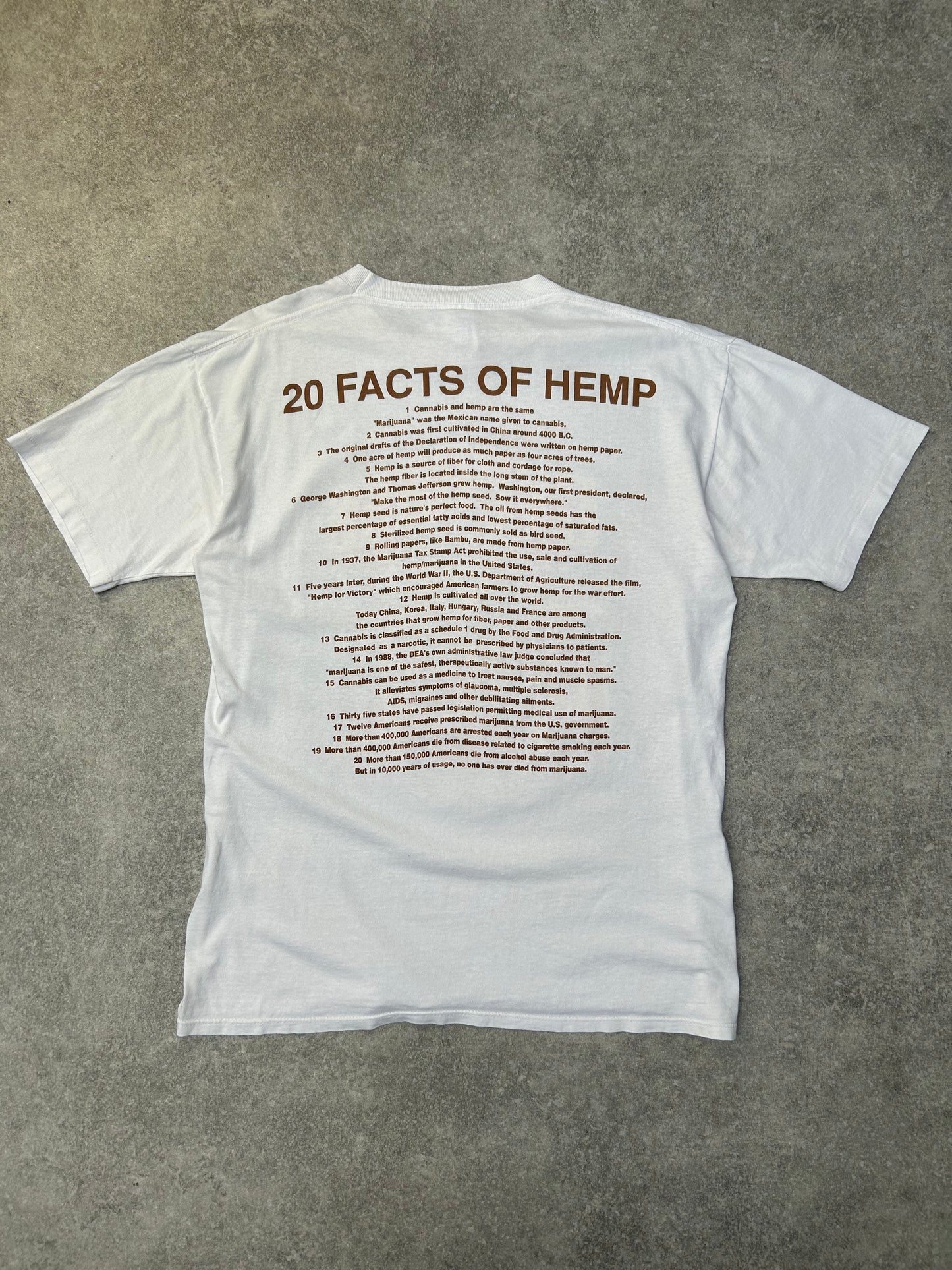 Cypress Hill Facts Of Hemp 90s Single Stitch Tee