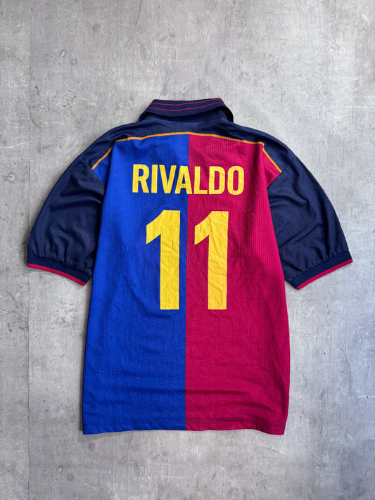 1999 Barcelona FC 'Rivaldo 11' Centenary Football Shirt