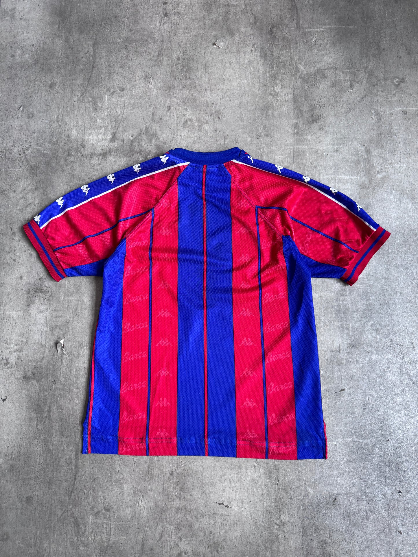 1997-1998 FC Barcelona Home Football Tee