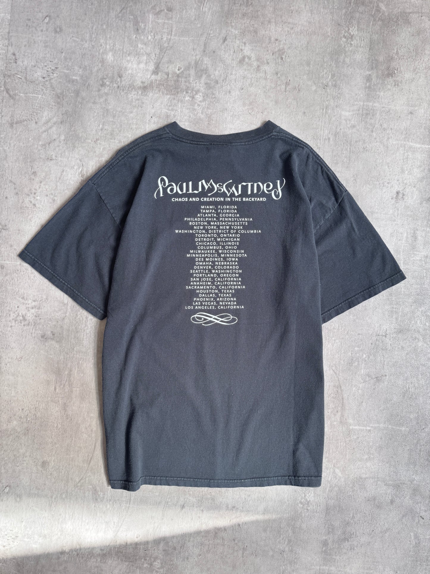 2005 Paul McCartney Chaos & Creation in the Backyard Graphic Tee