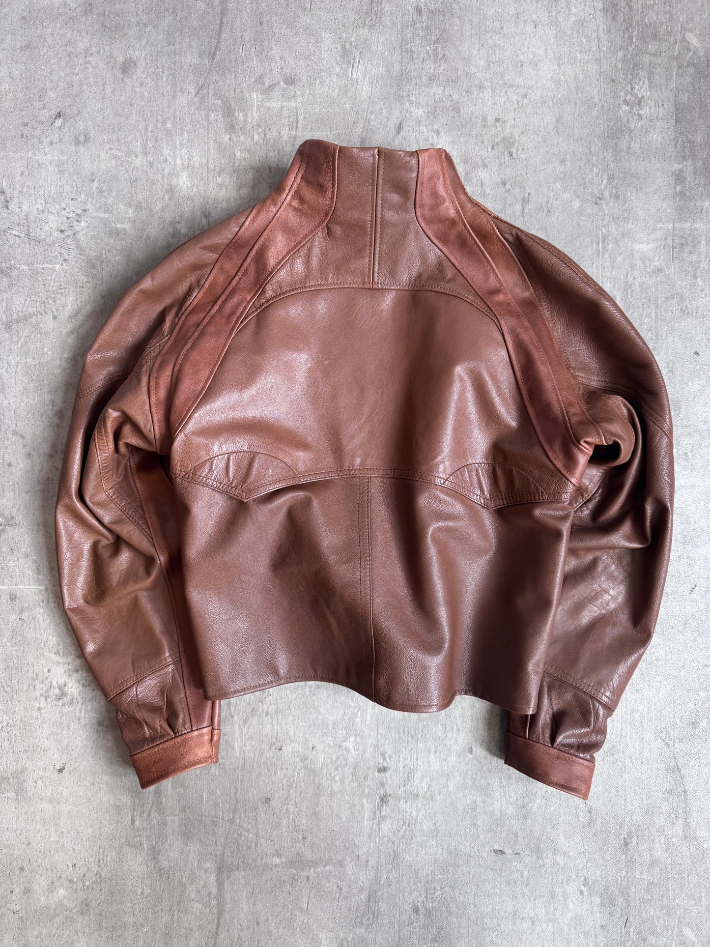 VT Rework: Dior Monogram Structured Brown Leather Cropped Jacket