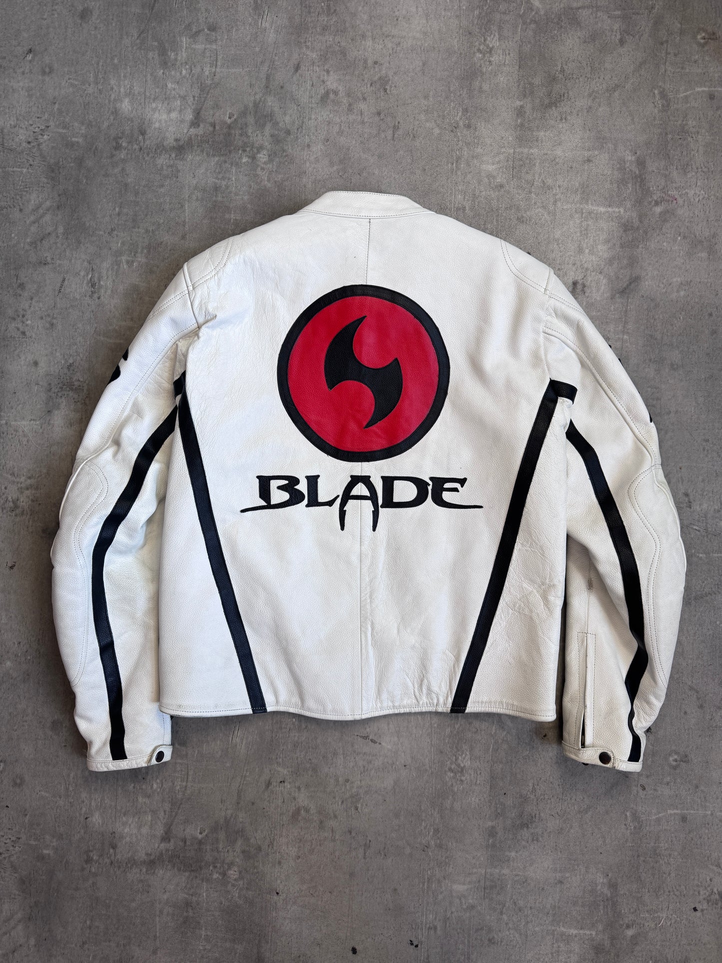 BLADE Trinity Movie Patch White Moto Jacket