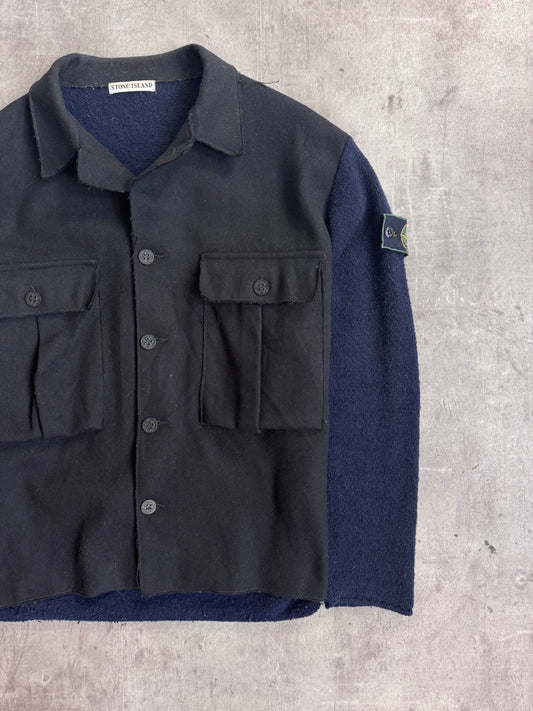 Stone Island A/W 1984 Knit Black/Navy Work Jacket