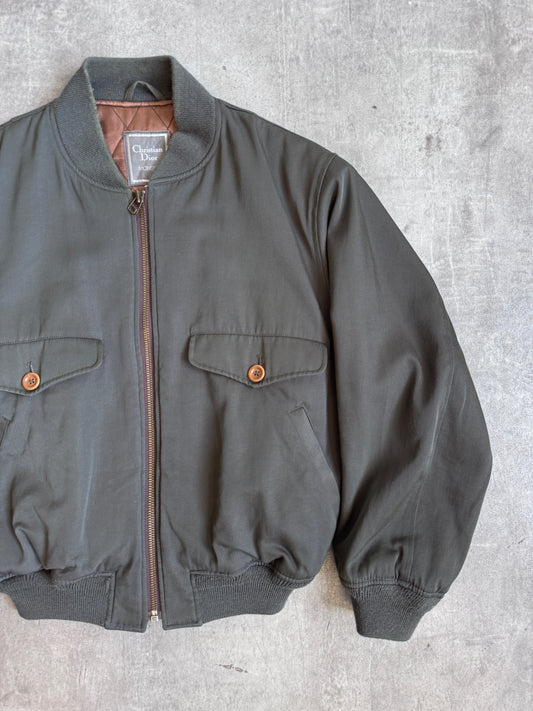 1980s Christian Dior Deep Olive Two Pocket Blouson