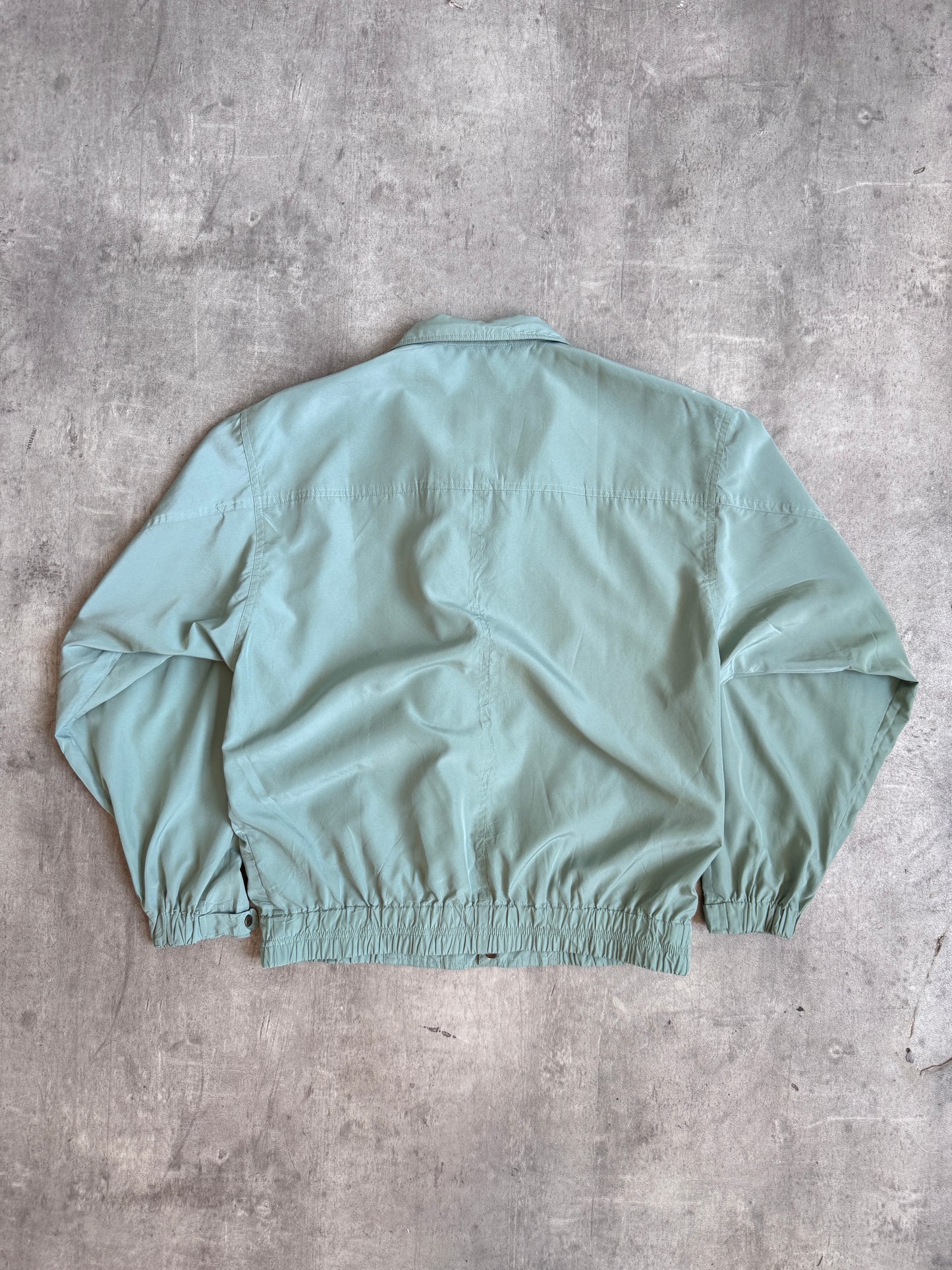 1990's Burberry Sage Green Summer Work Blouson