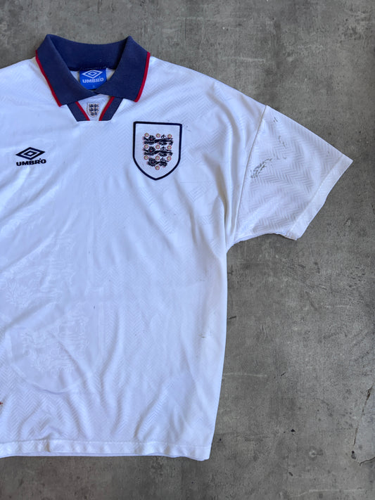 1993-94 England x Umbro Home Football Tee