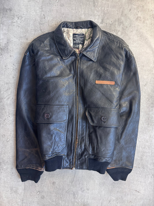 90s Avirex G-1 Leather Flight Jacket