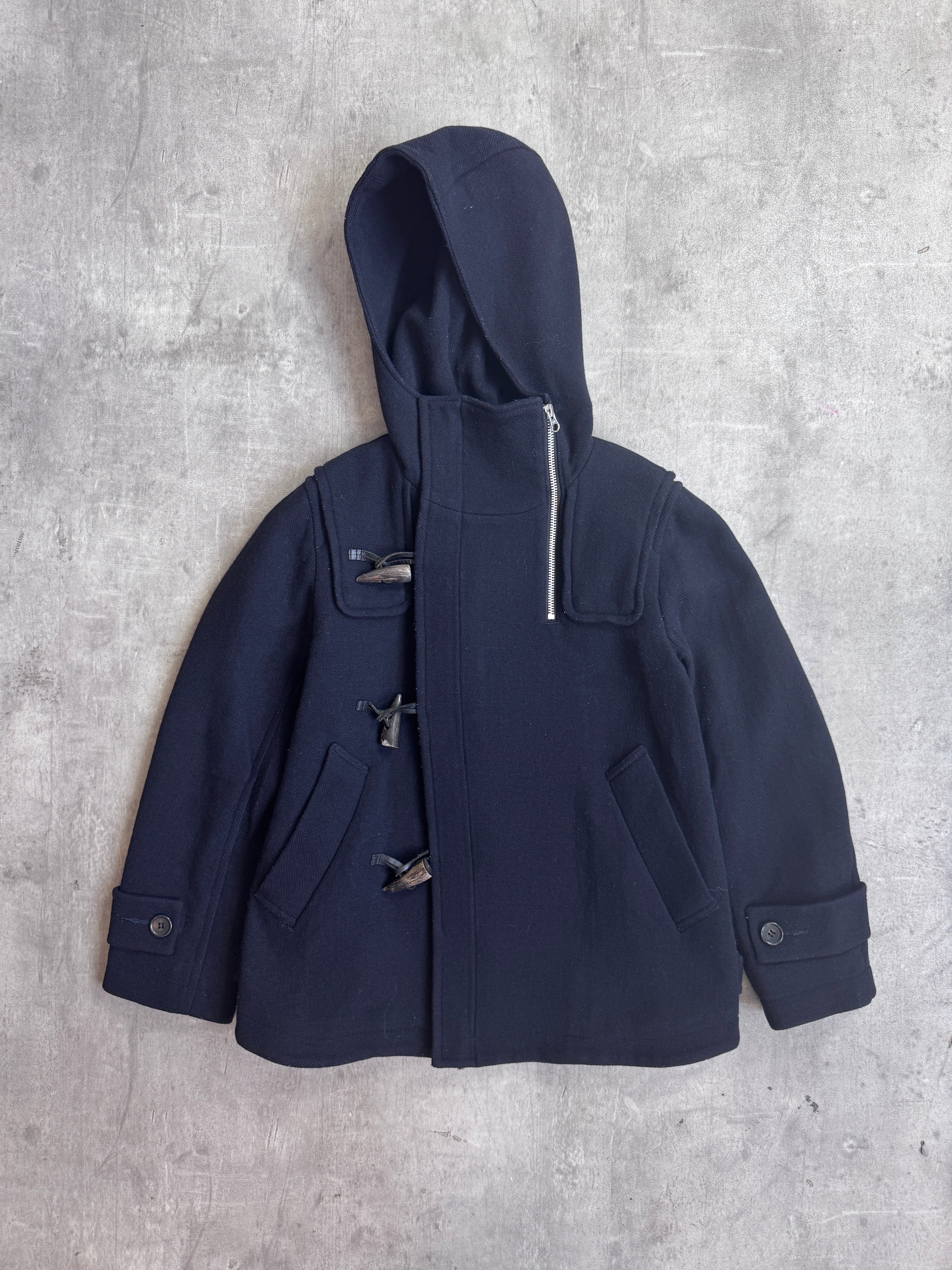 Issey Miyake Zucca Double Zip Cropped Duffle Parka – Vintage