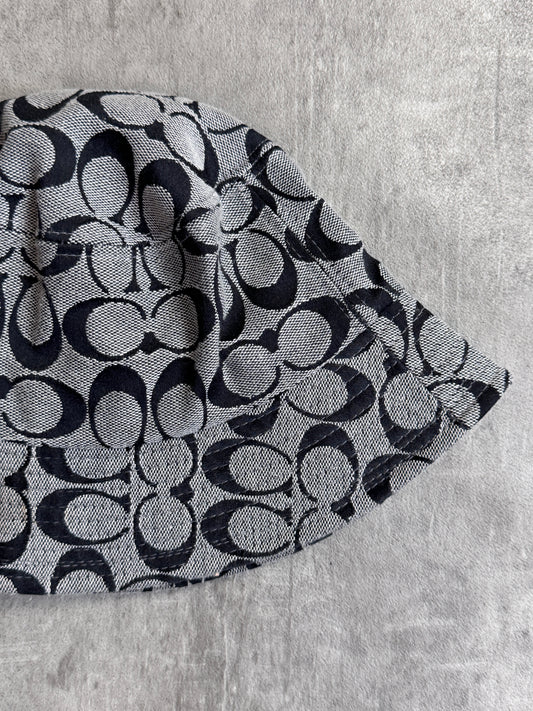 Coach Monochrome Logo Print Bucket Hat