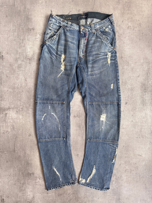 Andrew Mackenzie Distressed Denim Jeans