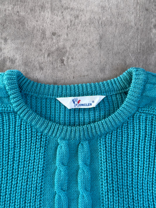 80s Moncler Cable Knit Sweater
