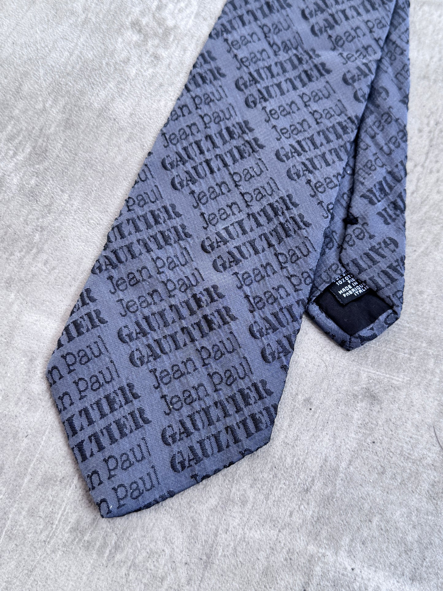 JPG Grey Spellout Tie