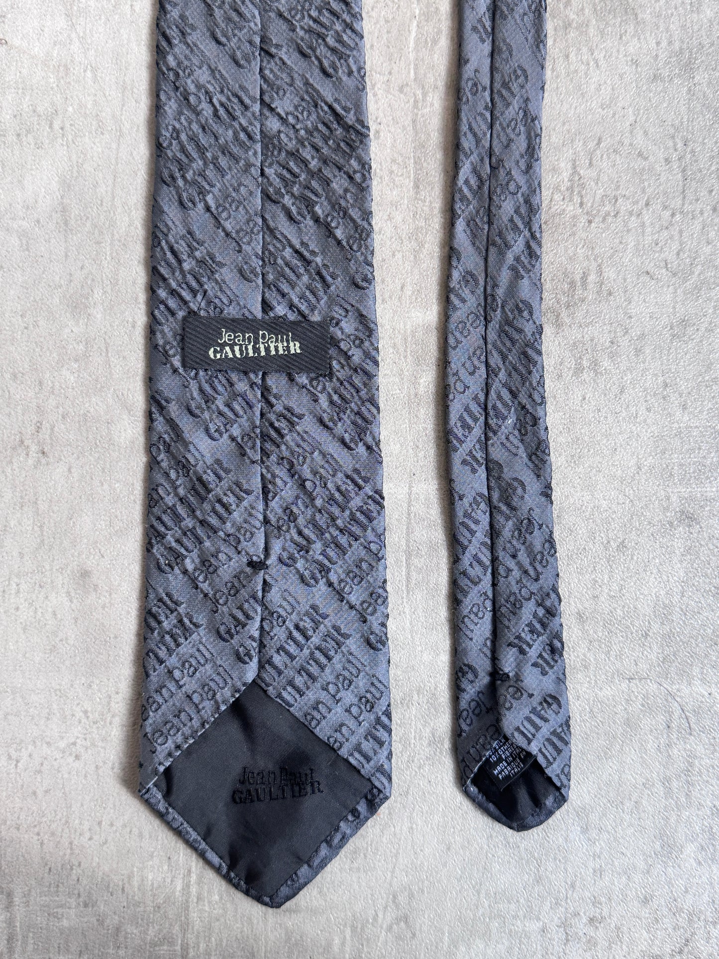 JPG Grey Spellout Tie