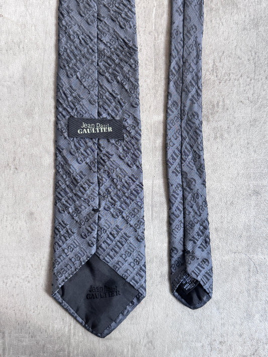 JPG Grey Spellout Tie