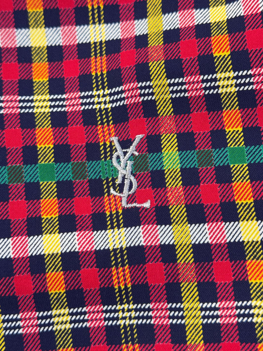 YSL Pour Homme Plaid Track Jacket
