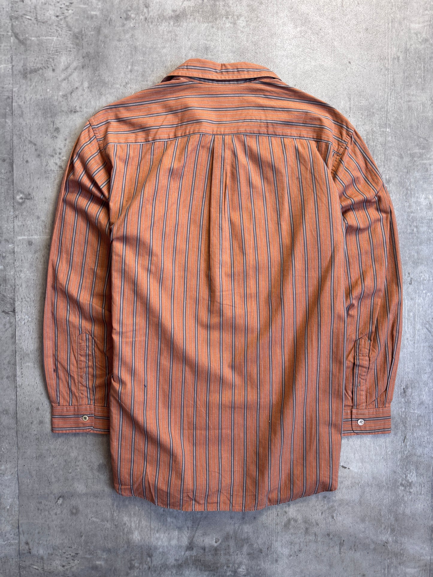 Christian Dior Orange Stripe Long Sleeve Shirt