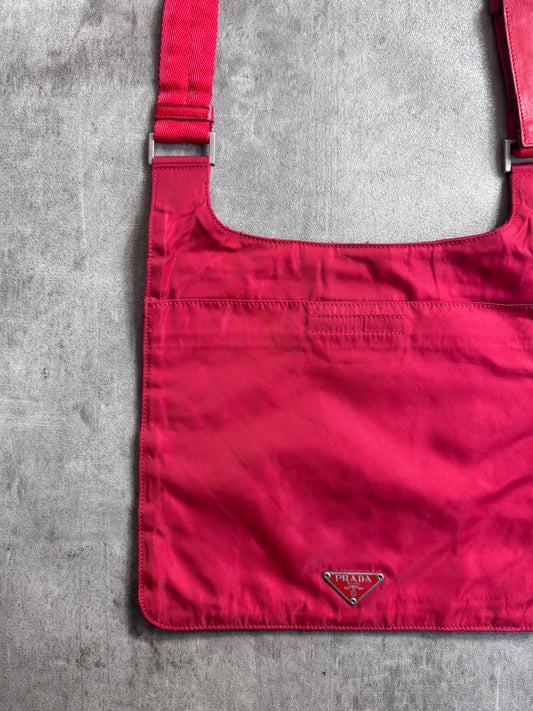 Prada Nylon Red Side Bag