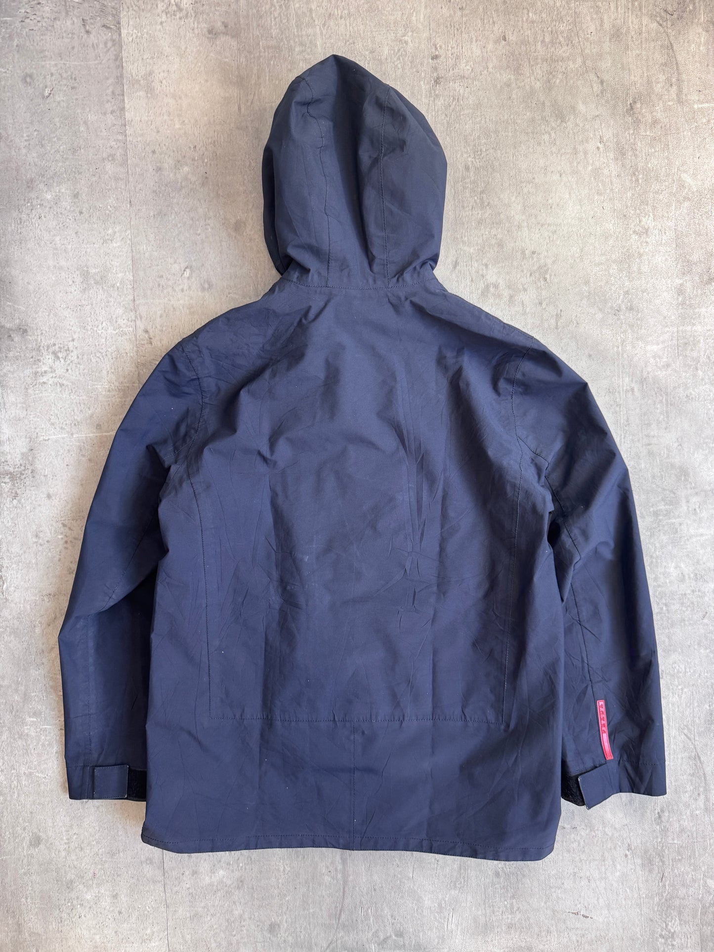 Prada Navy Hooded Zip Up Jacket
