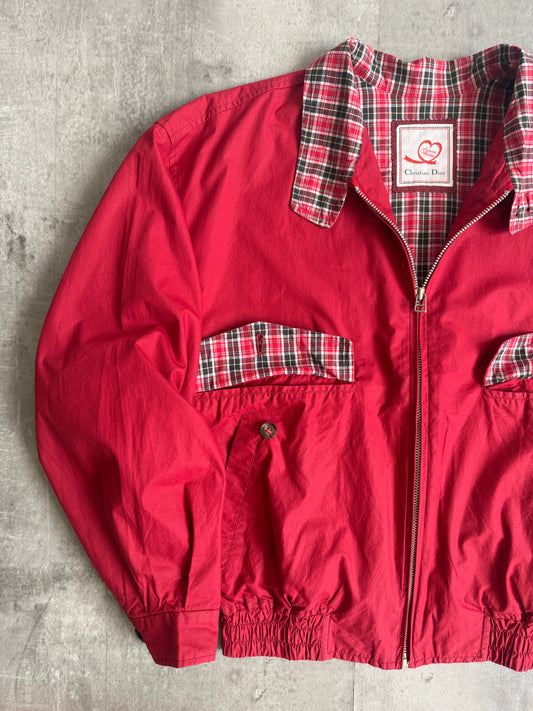Christian Dior Red Check Harrington Jacket