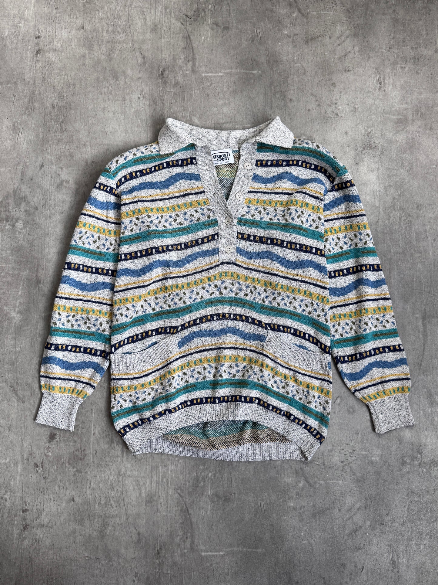 Missoni Sport Knit Button Down Sweater