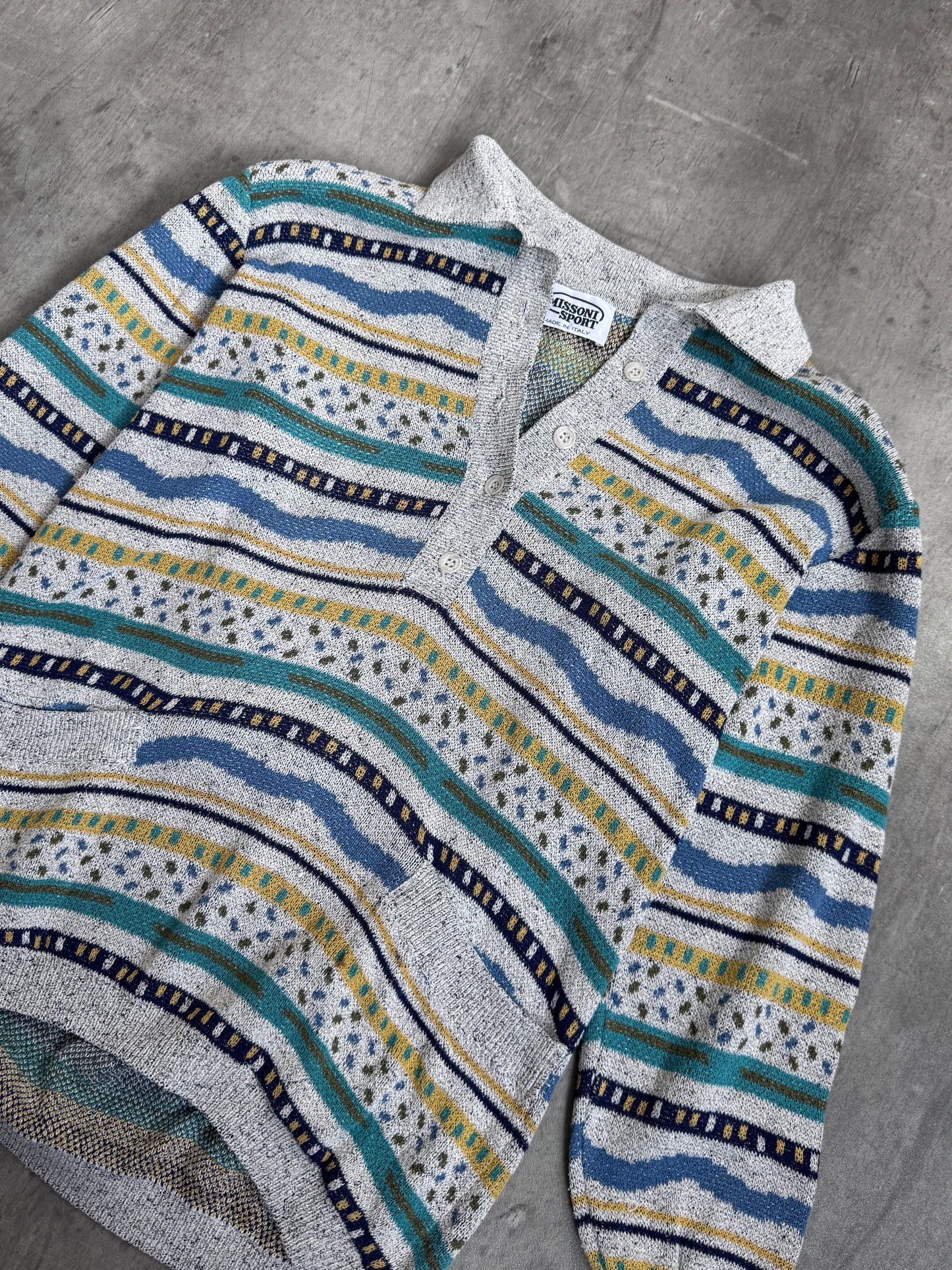 Missoni Sport Knit Button Down Sweater