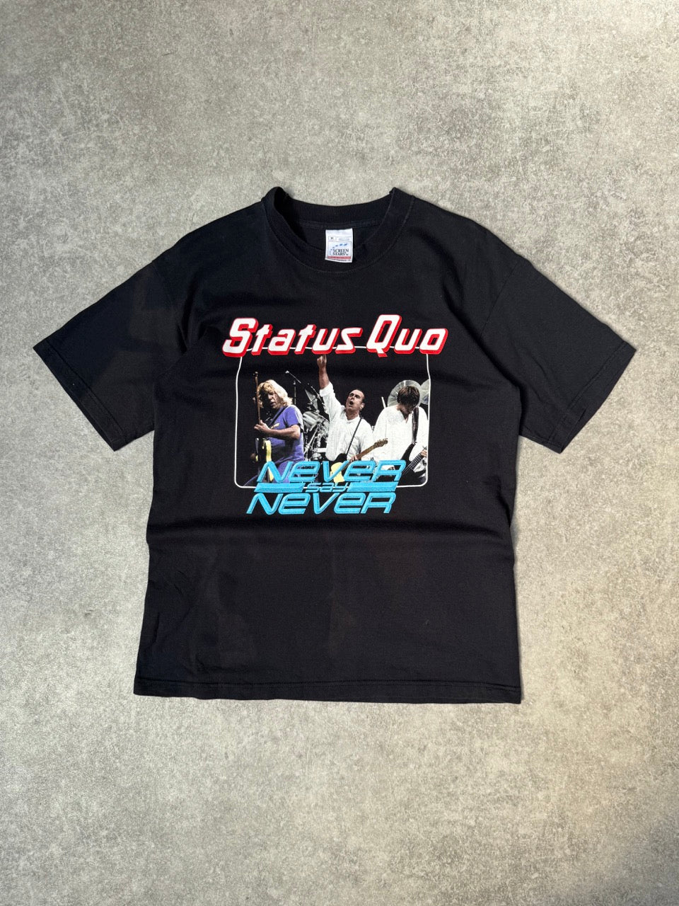 2001 Status Quo 'Never Say Never' Graphic Tee