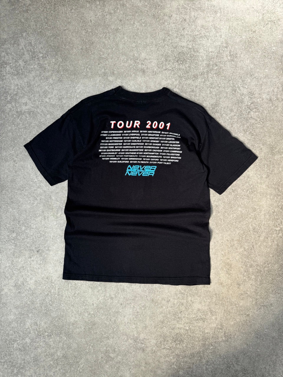 2001 Status Quo 'Never Say Never' Graphic Tee